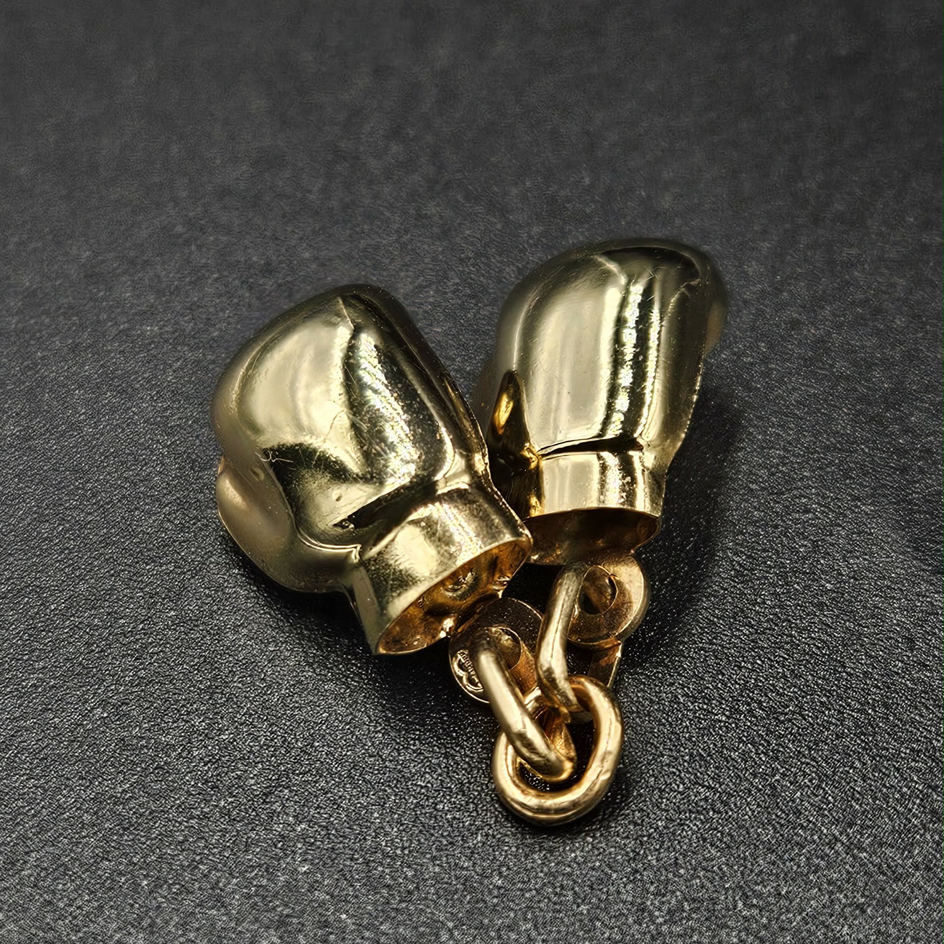 9ct Yellow Gold Boxing Gloves Pendant