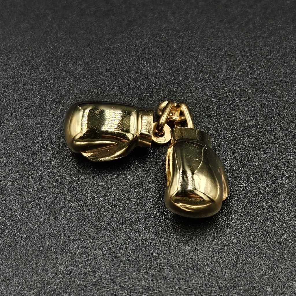 9ct Yellow Gold Boxing Gloves Pendant