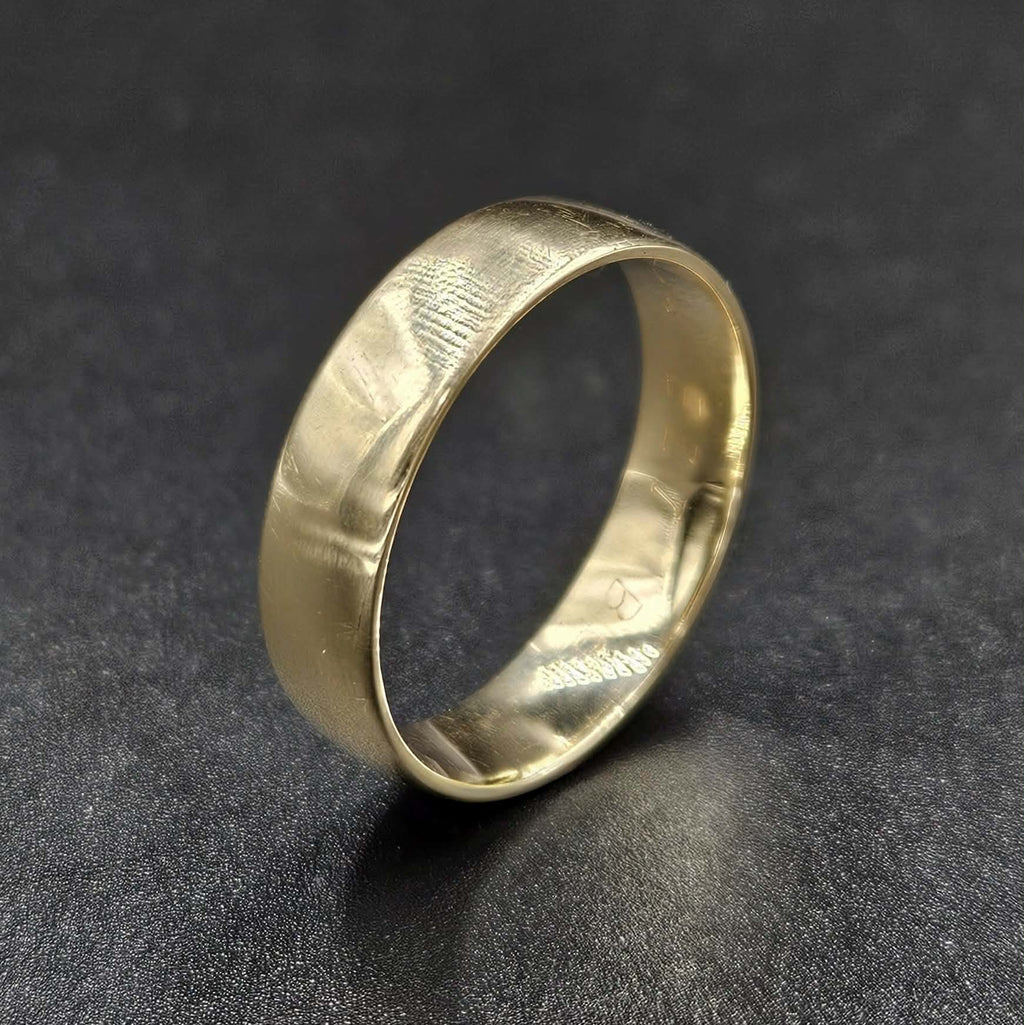 9ct Yellow Gold Band Style Mens Ring