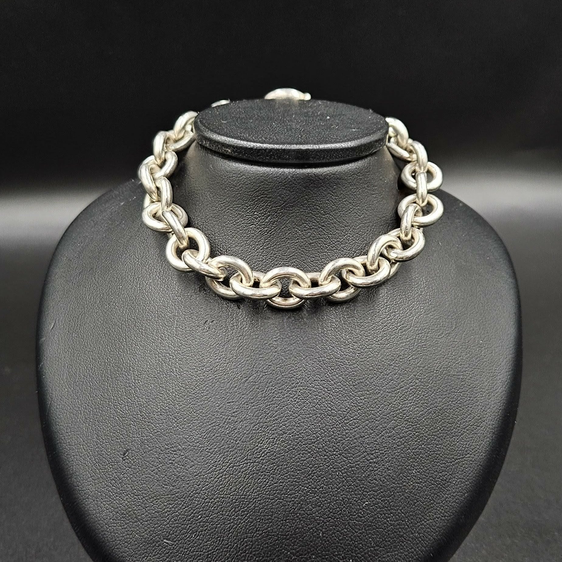 Silver Rolo Style Bracelet