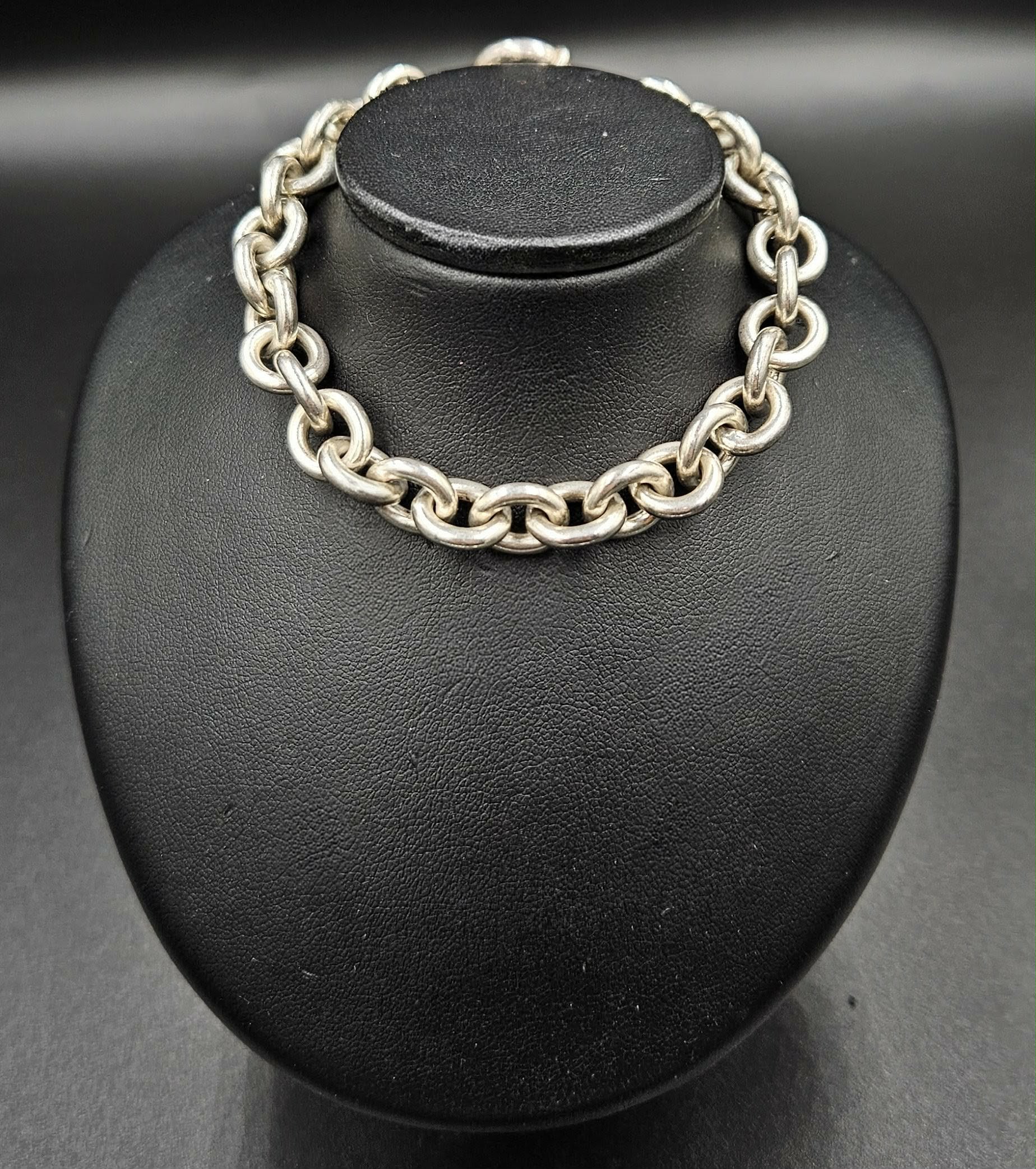 Silver Rolo Style Bracelet