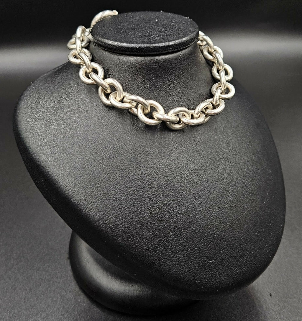 Silver Rolo Style Bracelet