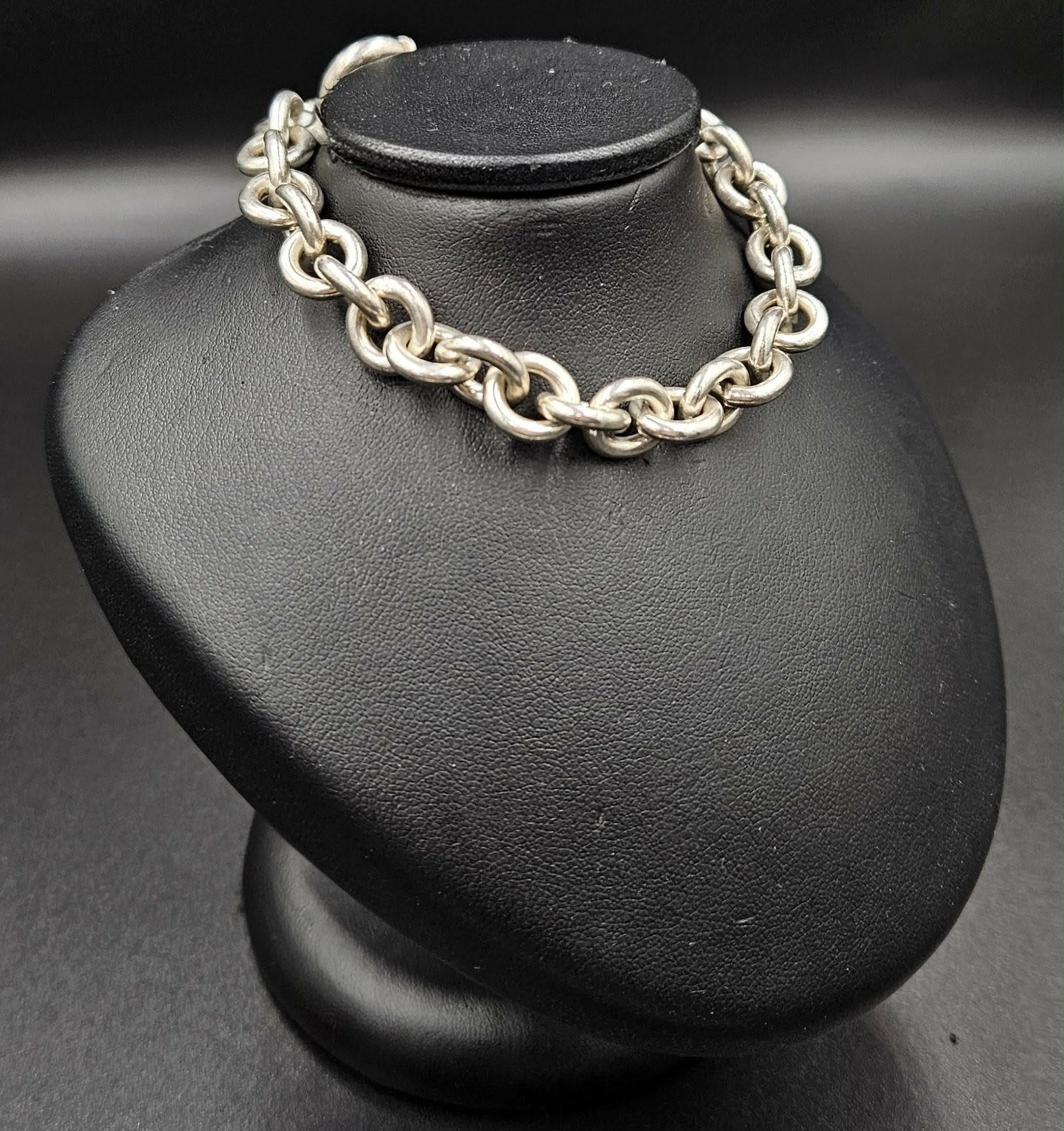 Silver Rolo Style Bracelet