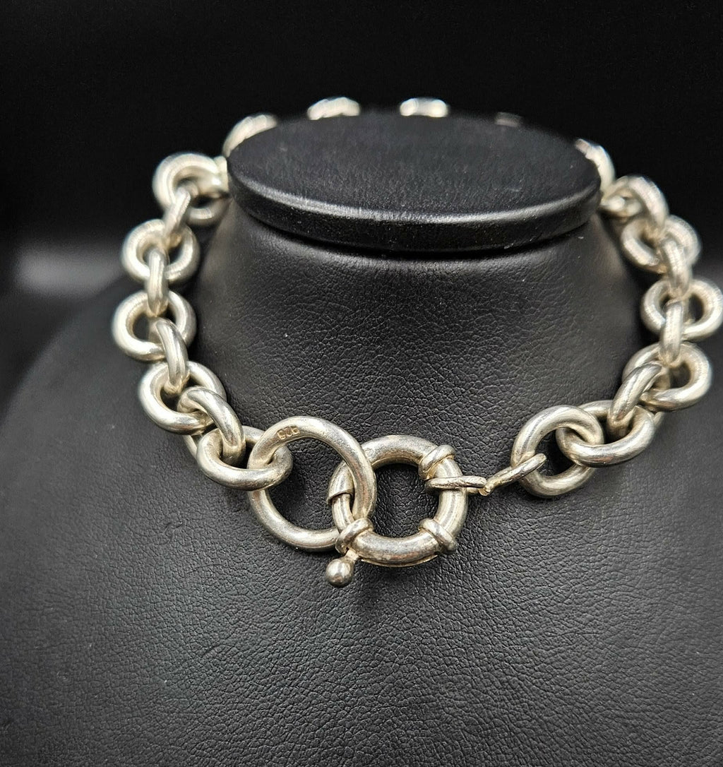 Silver Rolo Style Bracelet