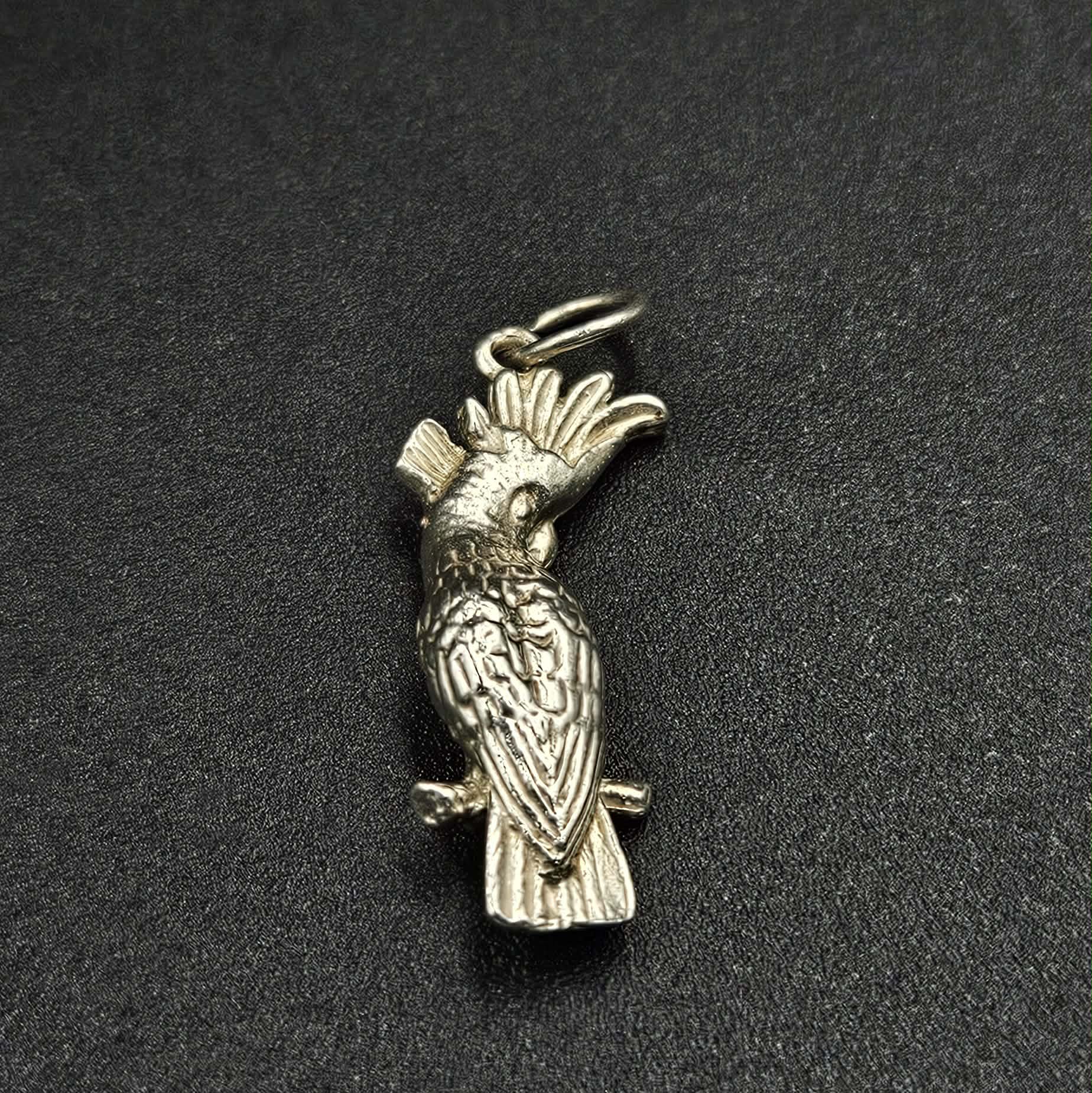 Sterling Silver Cockatoo Charm
