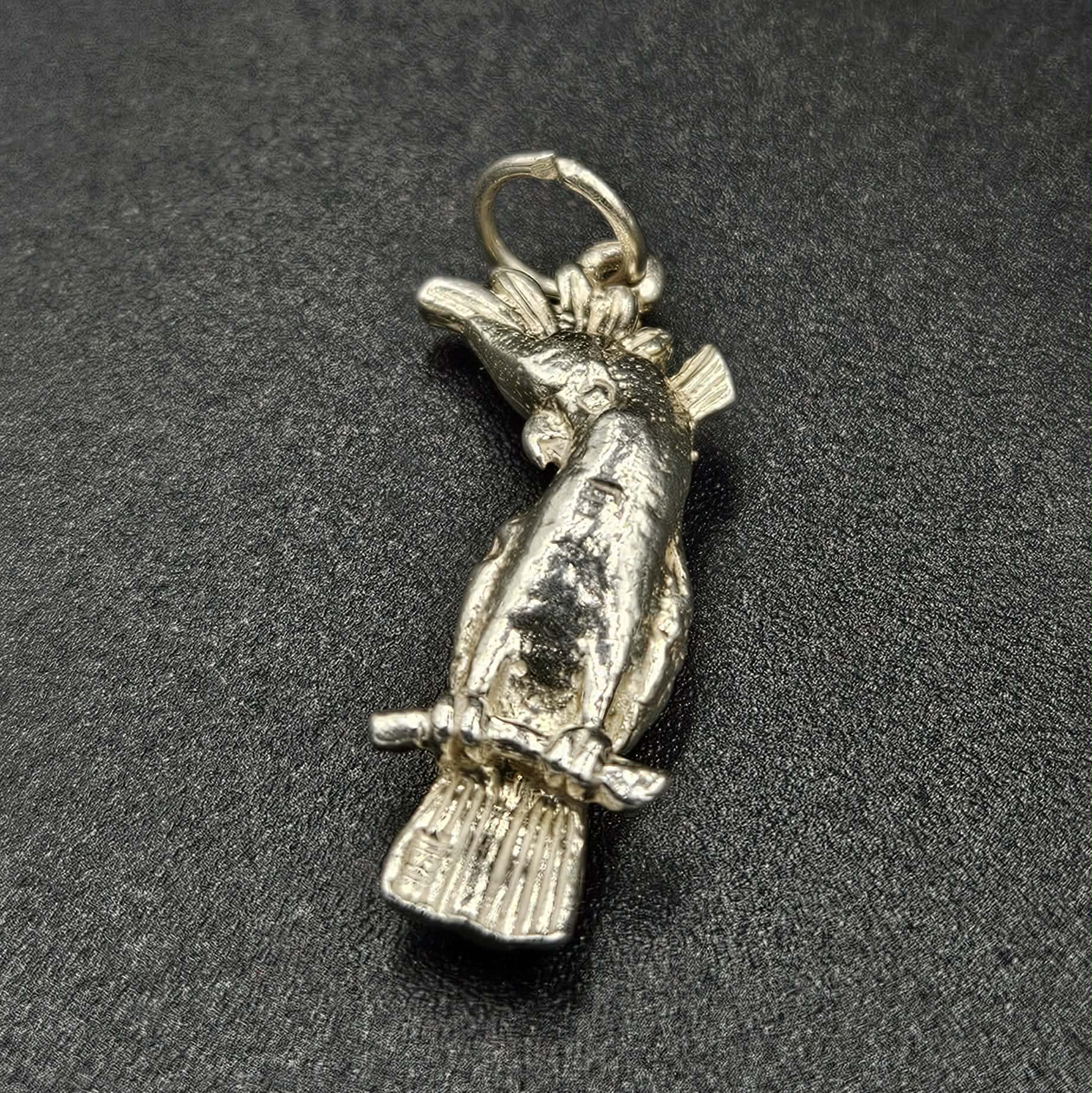 Sterling Silver Cockatoo Charm