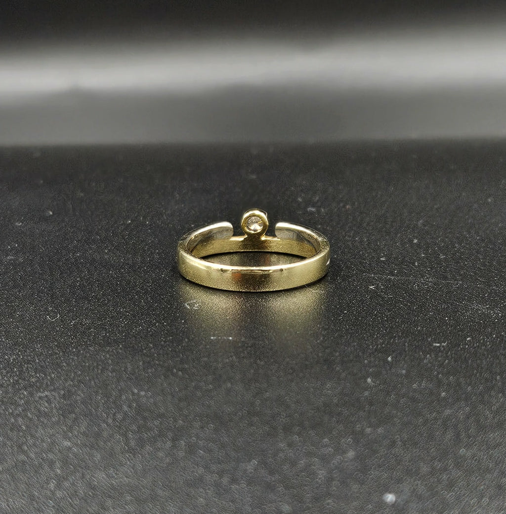 18ct 2-Tone Diamond Ring