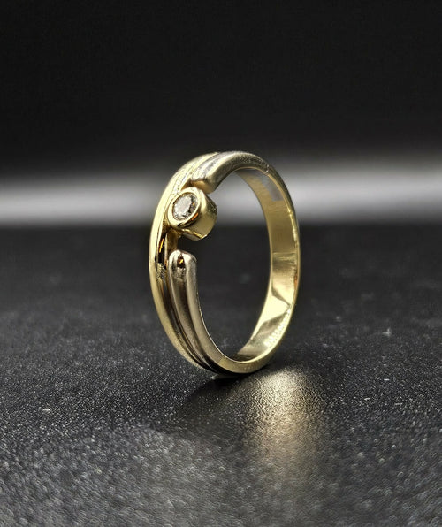18ct 2-Tone Diamond Ring
