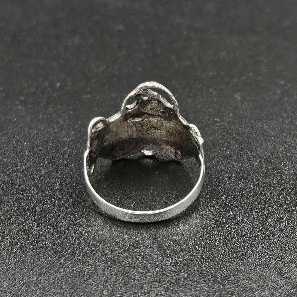 Silver Comedy And Tragedy Mask Ring