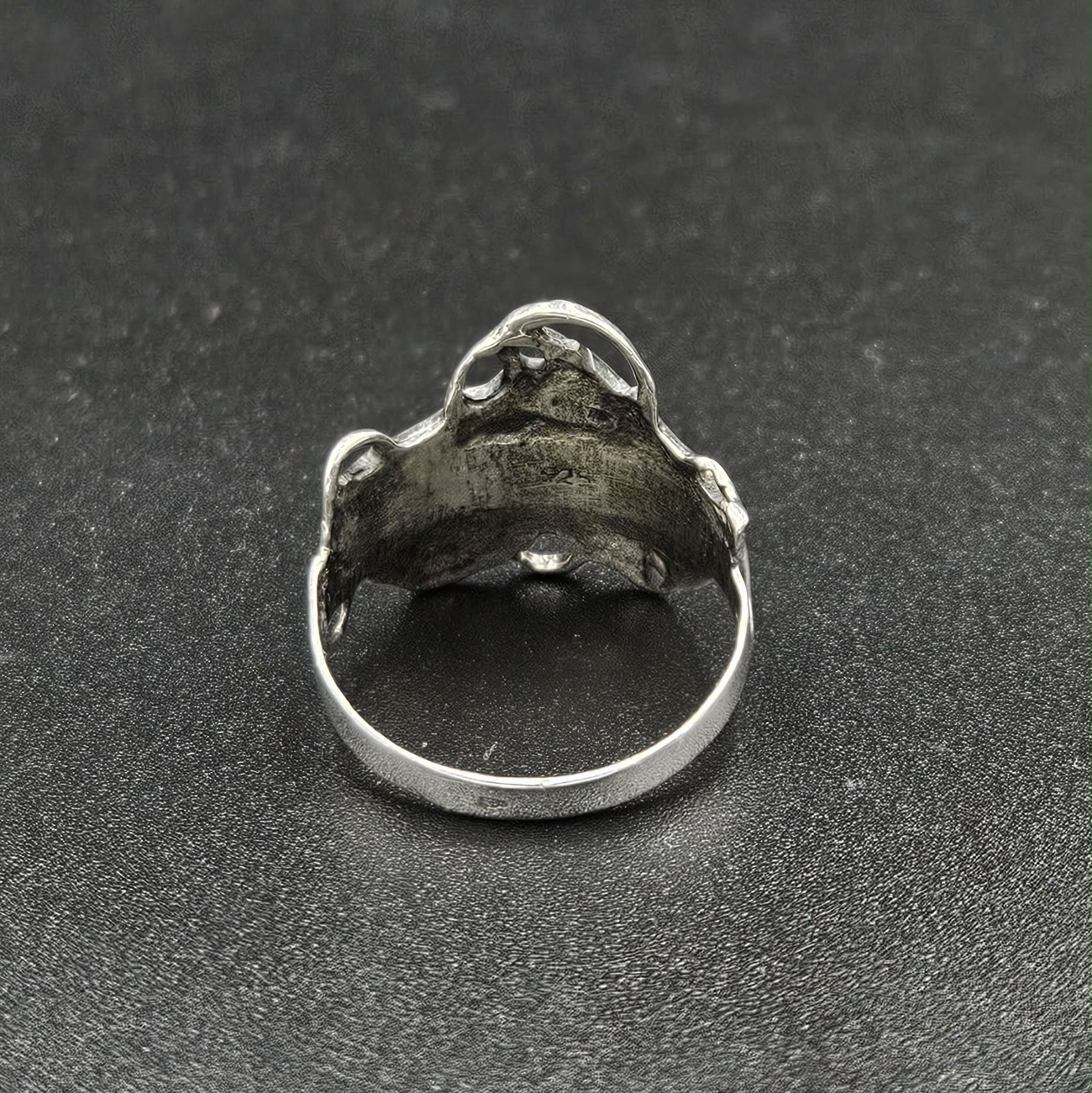 Silver Comedy And Tragedy Mask Ring