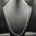 Brand New Sterling Silver Cubic Zirconia 118 Stone Necklace