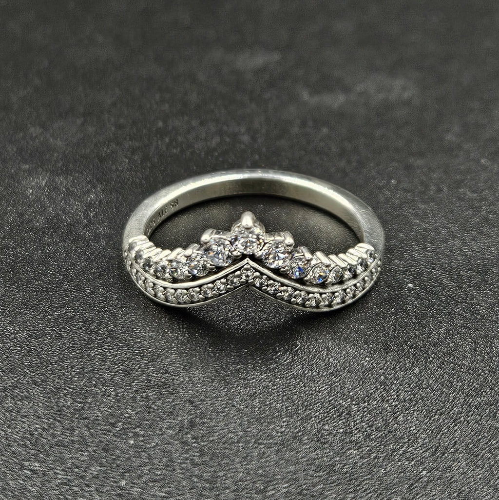 Silver Cubic Zirconia Ladies Ring