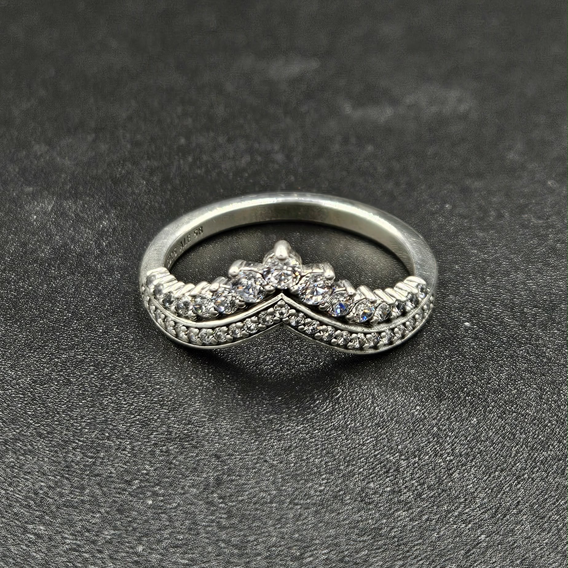 Silver Cubic Zirconia Ladies Ring