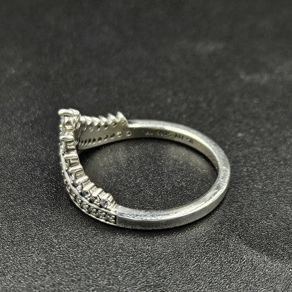 Silver Cubic Zirconia Ladies Ring