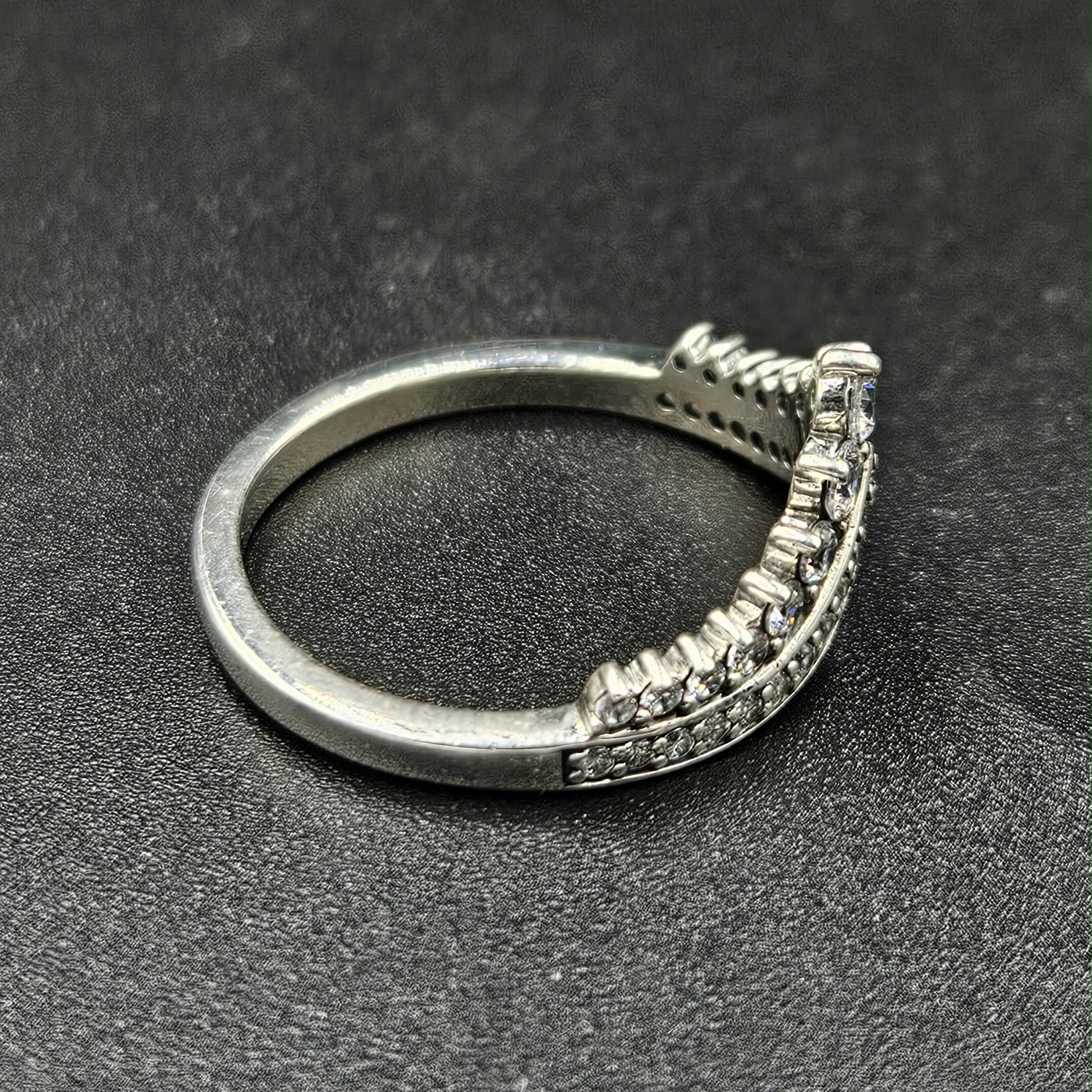 Silver Cubic Zirconia Ladies Ring