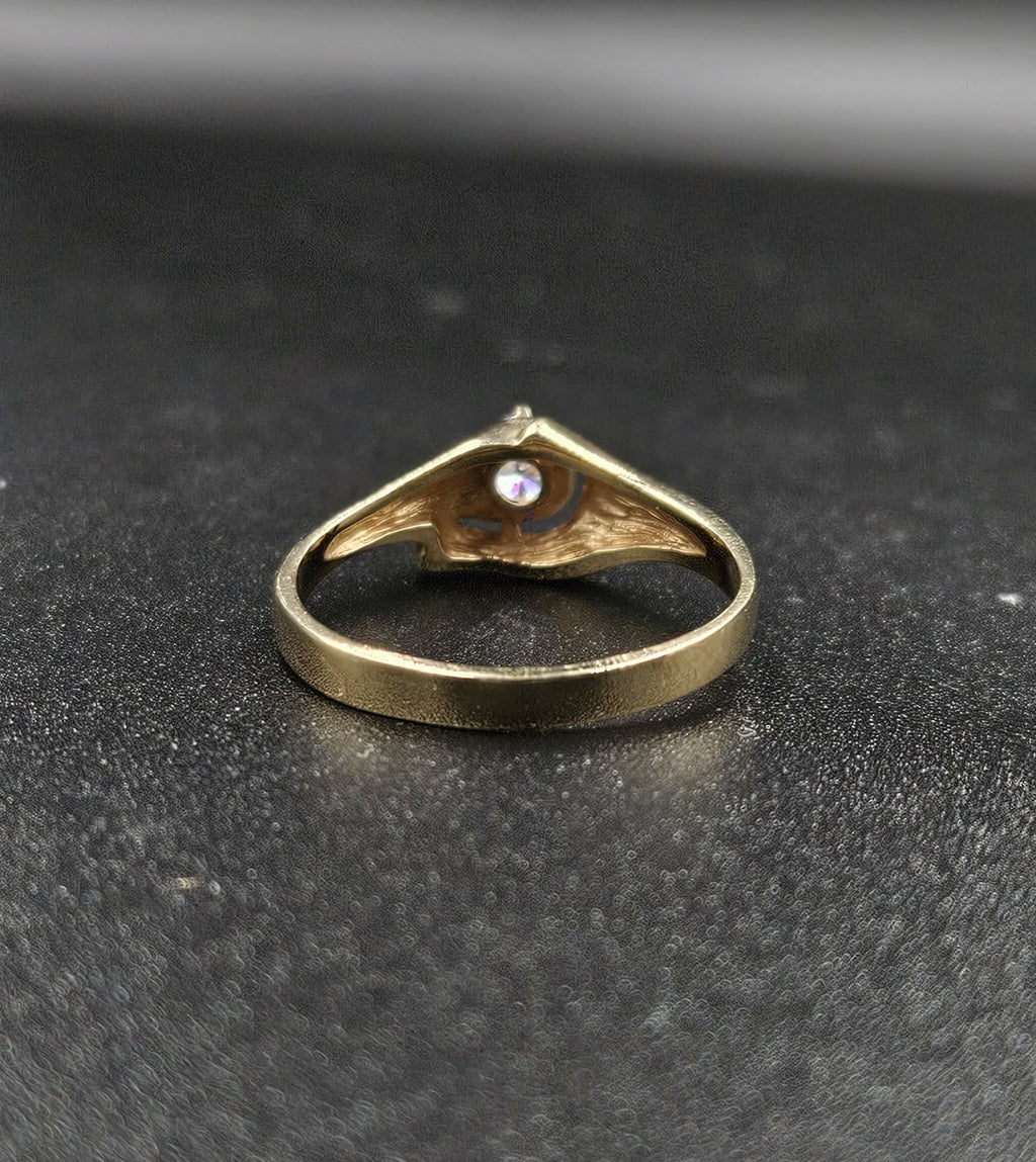 9ct Yellow Gold Cubic Zirconia Ring