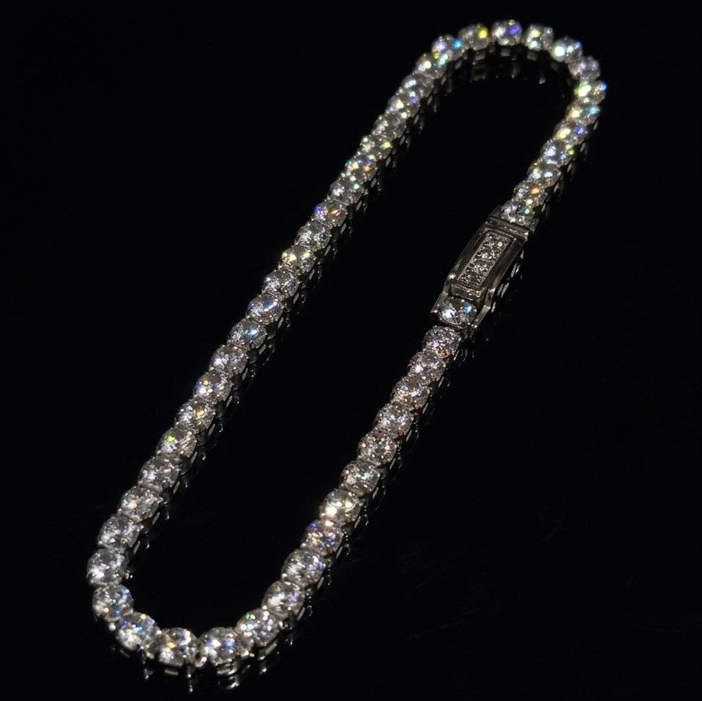 Sterling Silver Cubic Zirconia Brand New Tennis Bracelet