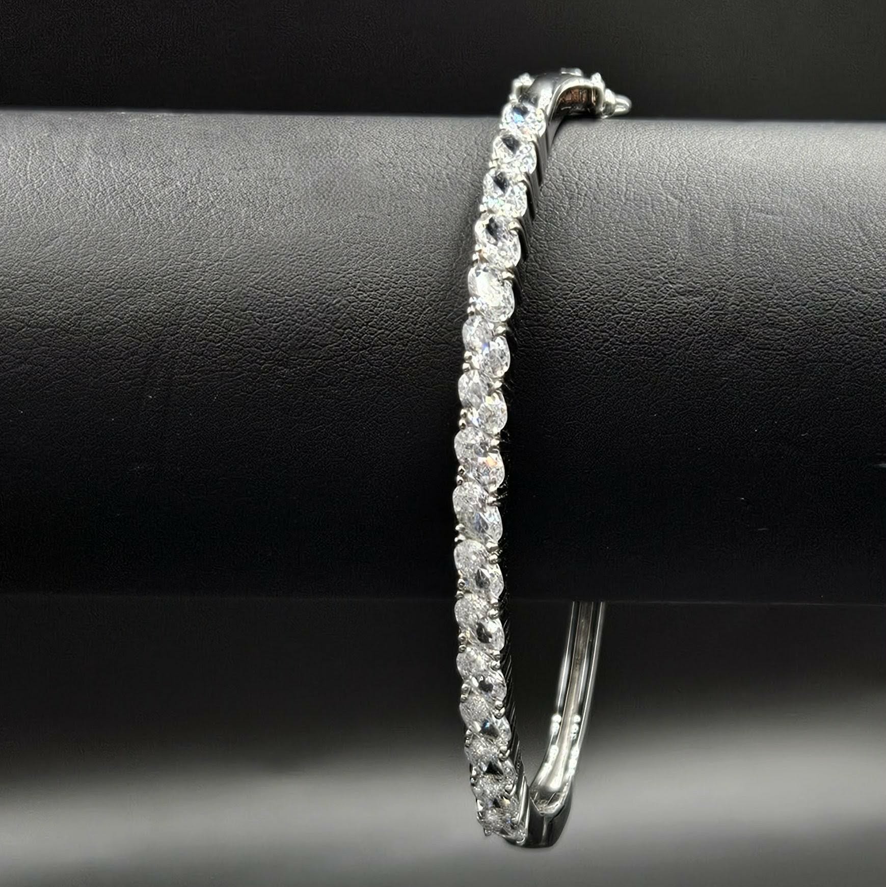Sterling Silver Cubic Zirconia Brand New Bangle