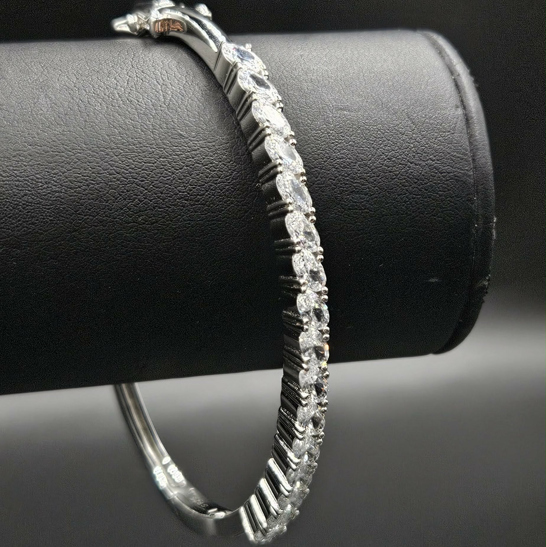 Sterling Silver Cubic Zirconia Brand New Bangle