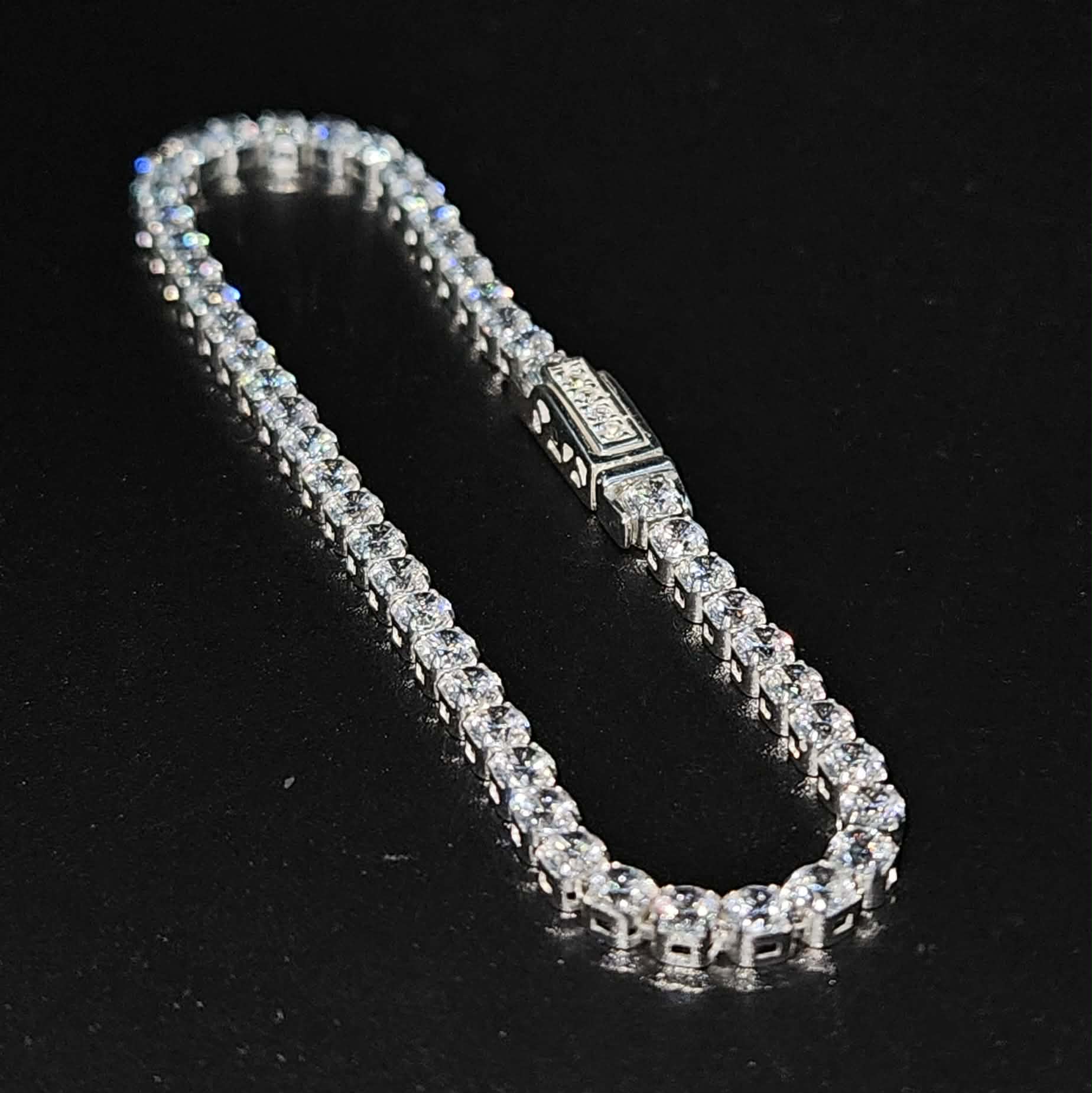 Sterling Silver Cubic Zirconia Brand New Tennis Bracelet