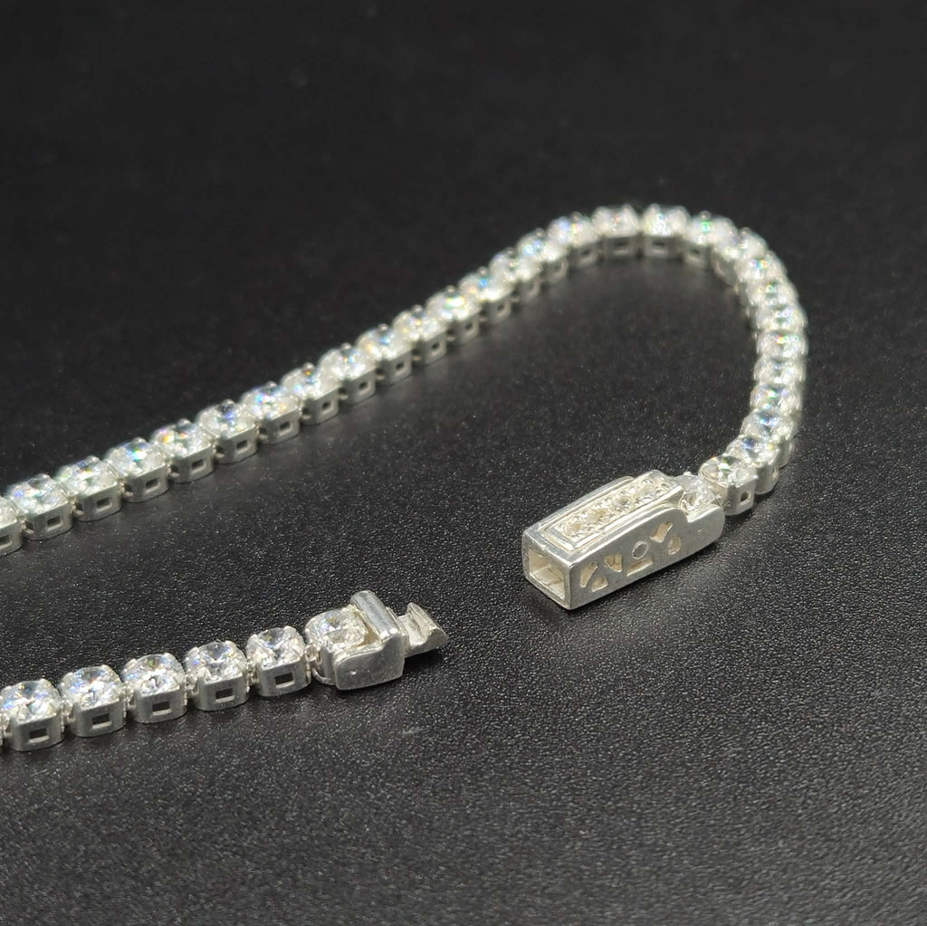 Sterling Silver Cubic Zirconia Brand New Tennis Bracelet