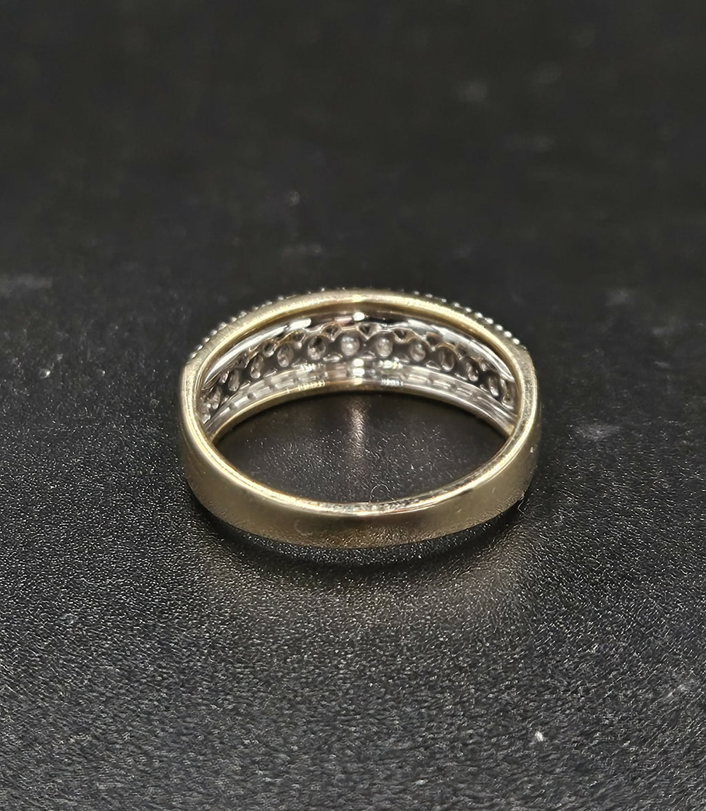 9ct Yellow Gold Diamond Ring