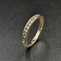 9ct Yellow Gold Diamond Band Ring