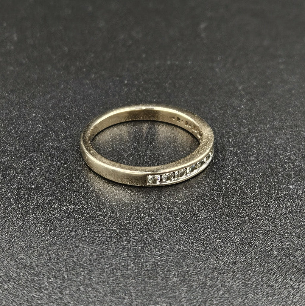 9ct Yellow Gold Diamond Band Ring