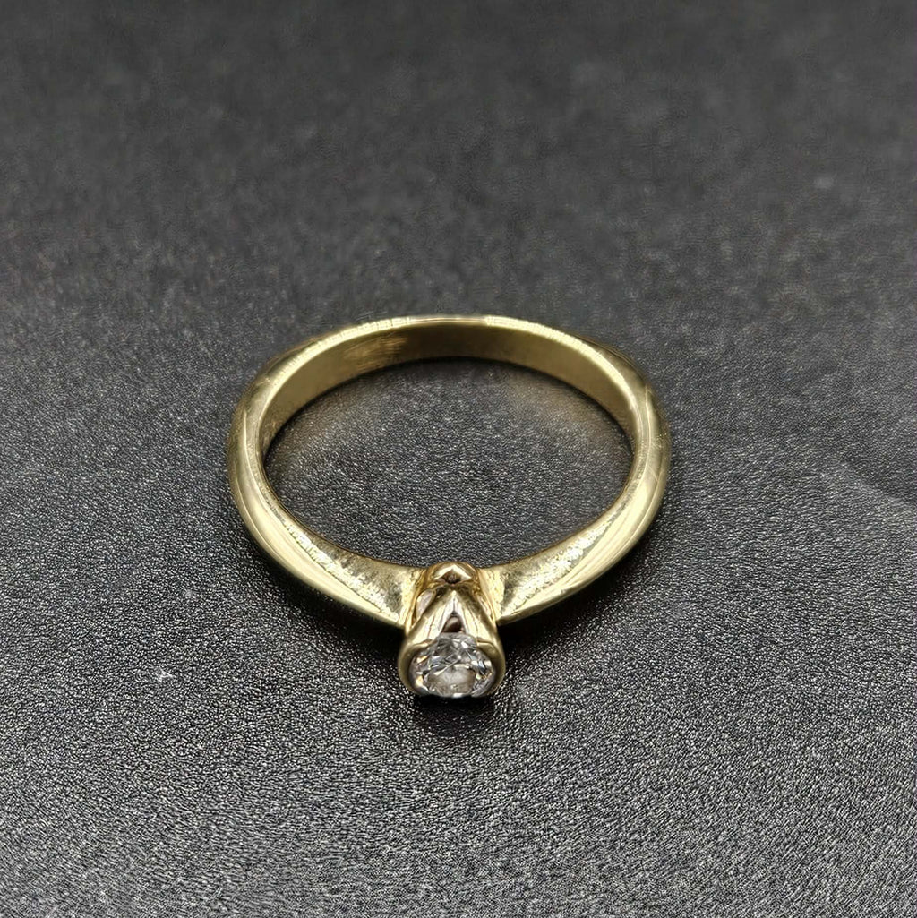 18ct Yellow Gold Diamond Band Ring
