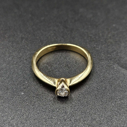 18ct Yellow Gold Diamond Band Ring