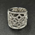 Brand New 925 Sterling Silver Cubic Zirconia Band Ring