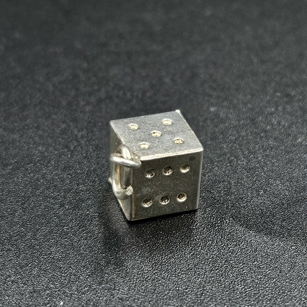 Sterling Silver Dice Charm