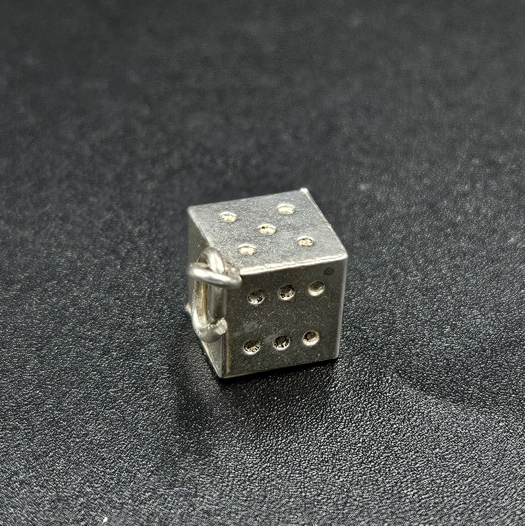 Sterling Silver Dice Charm
