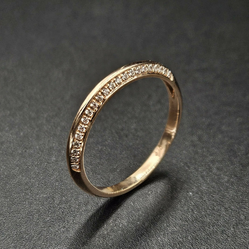 9ct Rose Gold Diamond Ring