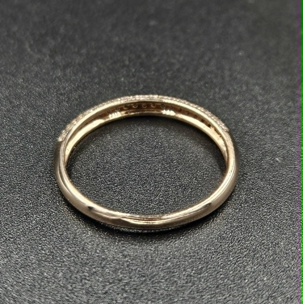 9ct Rose Gold Diamond Ring