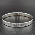 Sterling Silver Egyptian Patterned Bangle