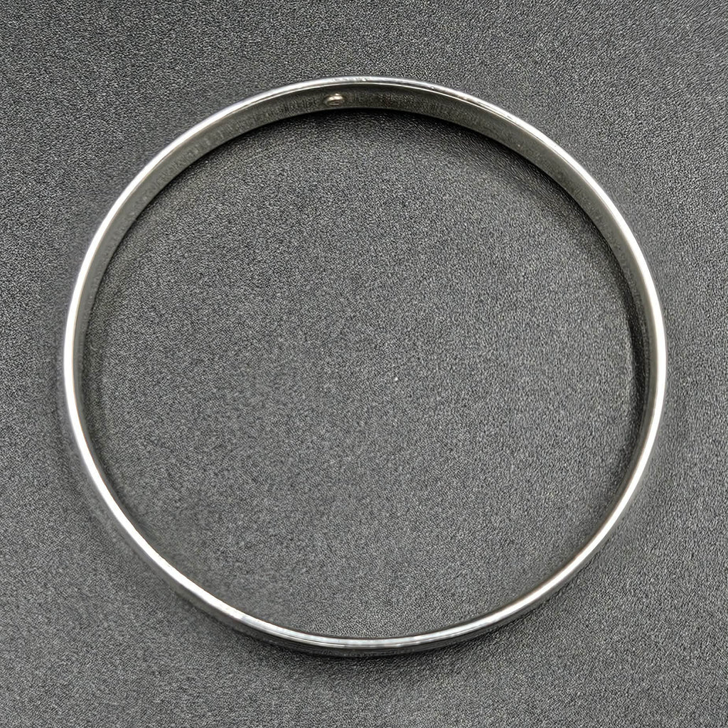 Sterling Silver Egyptian Patterned Bangle