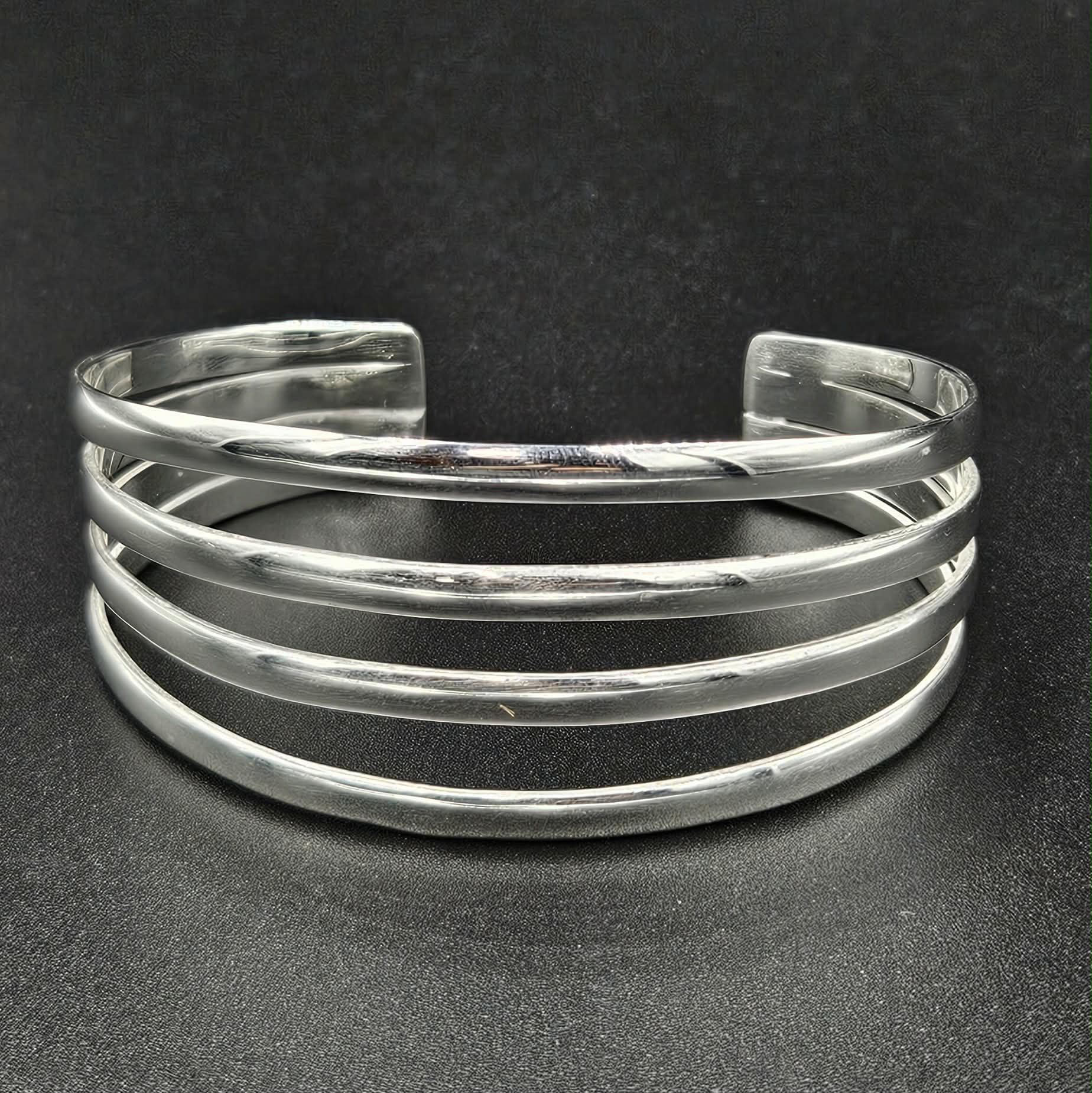 Silver Plated Adjustable Bangle