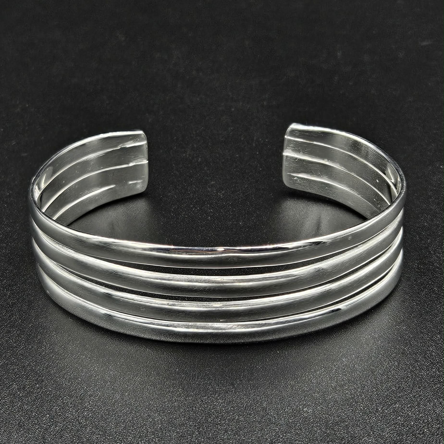 Silver Plated Adjustable Bangle