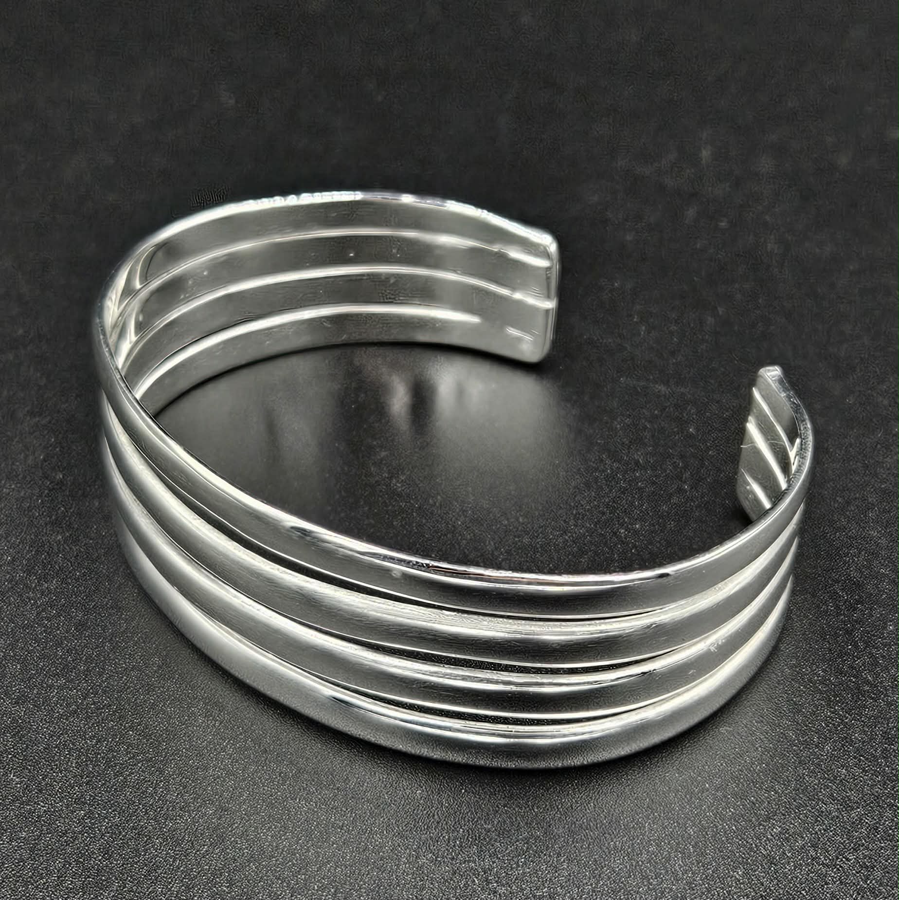 Silver Plated Adjustable Bangle