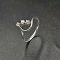 Silver Cubic Zirconia Ladies Ring