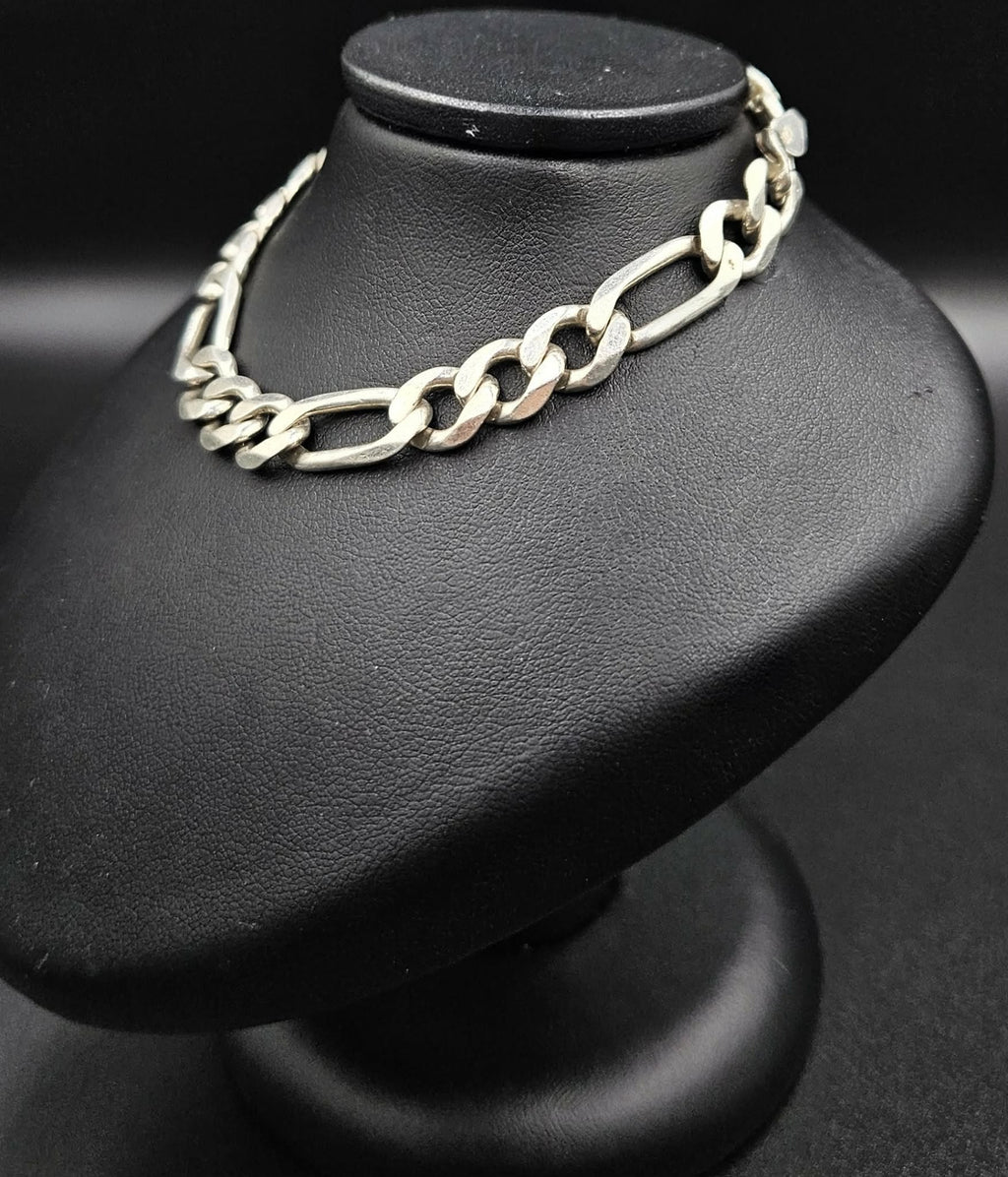 Silver Figaro Style Chain