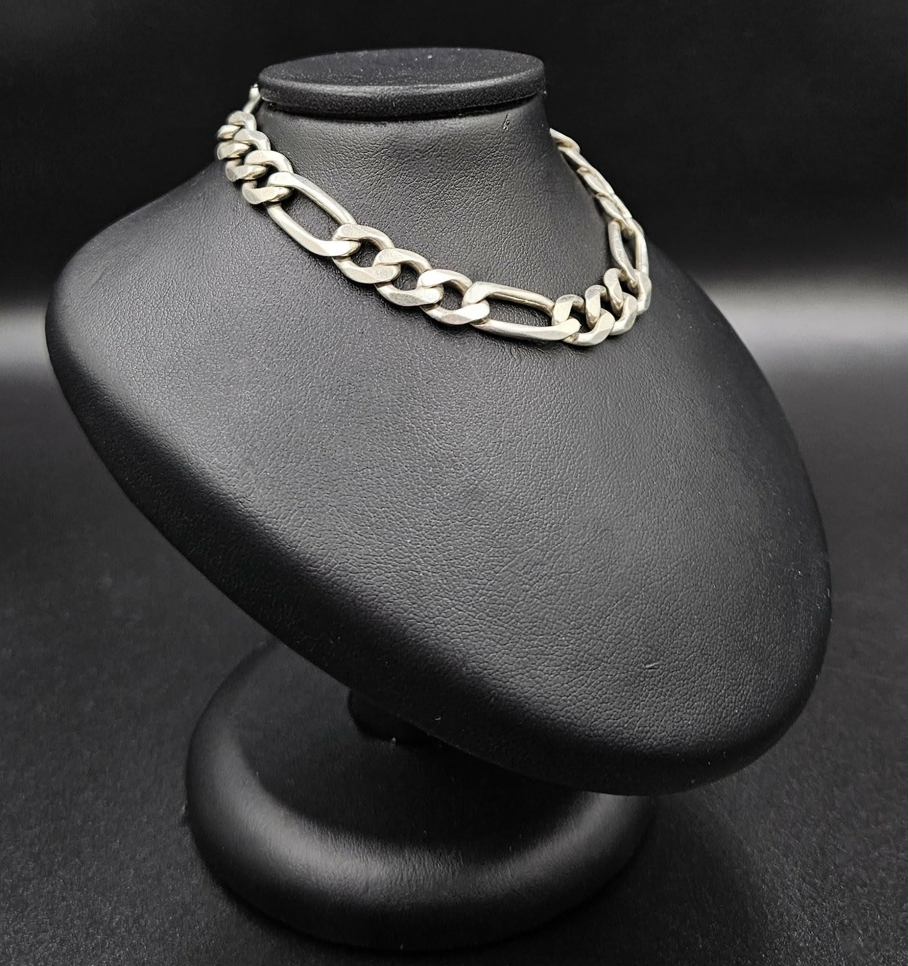 Silver Figaro Style Chain