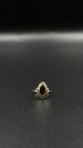 silver garnet ring