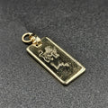 9ct Yellow Gold LEO Pendant
