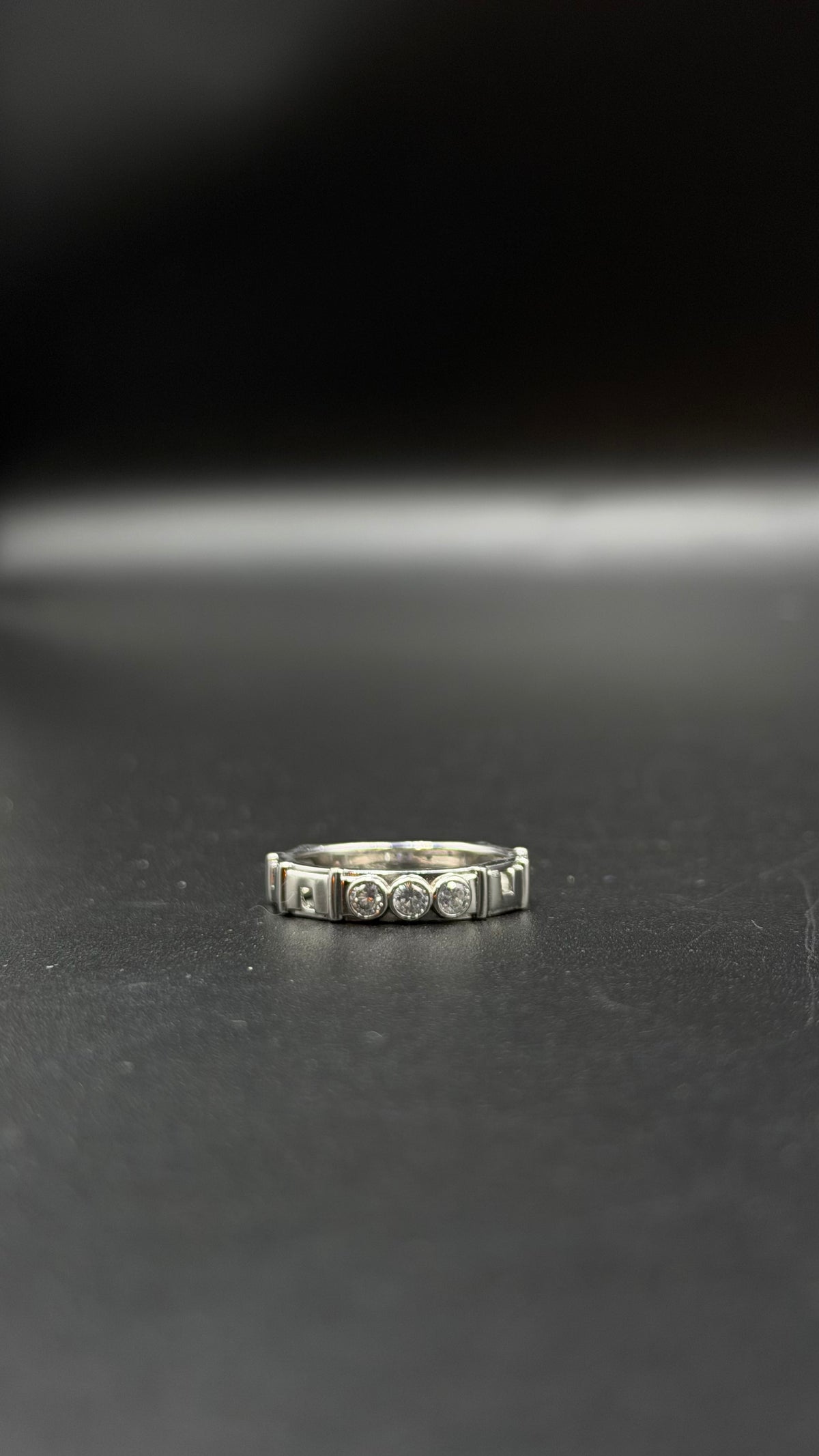 925 geometric ring
