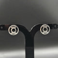 Sterling Silver Green Lantern Stud Earrings