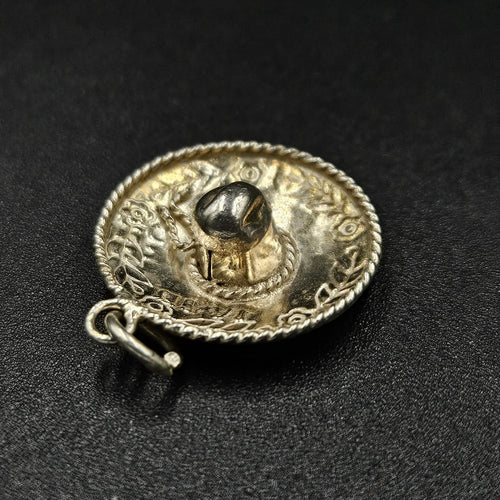 925 Sterling Silver Sombrero Charm