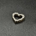 9ct Yellow Gold Diamond Heart Pendant