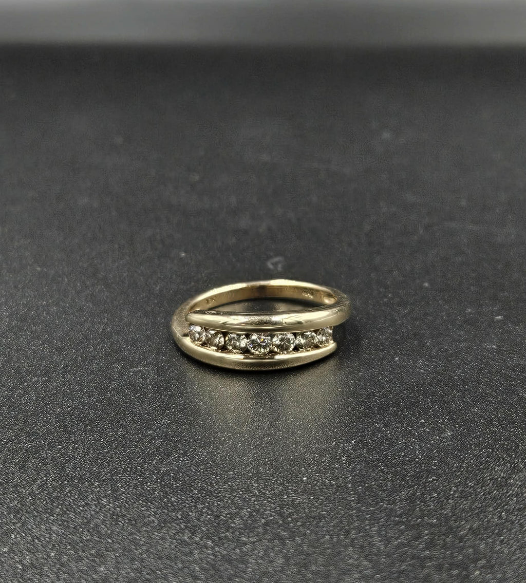 10ct Yellow Gold Diamond Band Ring